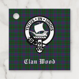 Scottish Klan Wood Vapensköld & Tartan Gåvor Etiketter