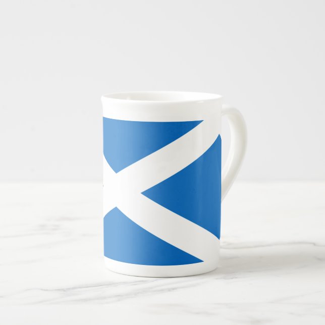 Scottish Kor Scotland Färg Benporslin Mugg (Framsida höger)