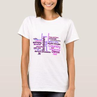 Scottish Land Dance in Rosa and Lila T Shirt