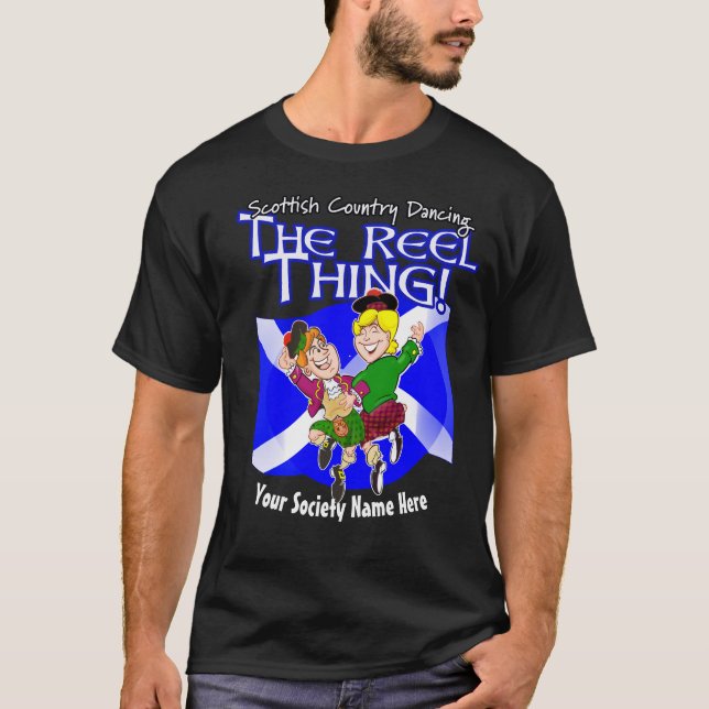Scottish Land Dancing - Det är Reel Sak! T Shirt (Framsida)