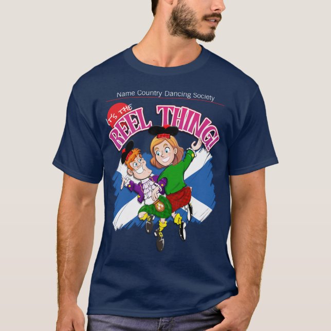 Scottish Land Dancing - Det är REEL SAK! T Shirt (Framsida)