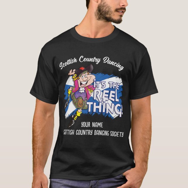 Scottish Land Dancing - Det är Reel Sak! T Shirt (Framsida)