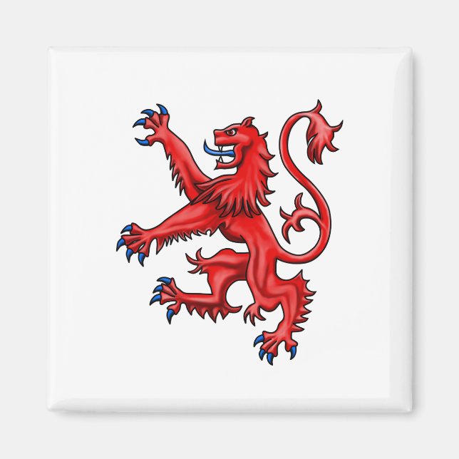 Scottish Lejon Rampant Magnet (Framsidan)