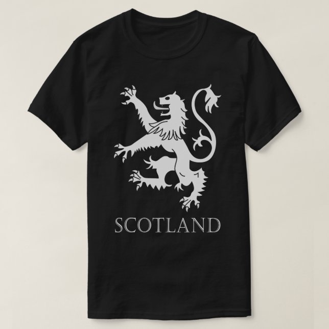 Scottish Lejon Rampant Scotland Jackar Arm Gift Ma T Shirt (Design framsida)