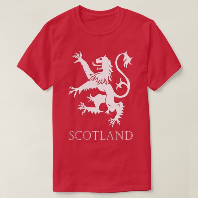 Scottish Lion Rampant  Scotland Coat Arms Gift Rug T Shirt (Design framsida)
