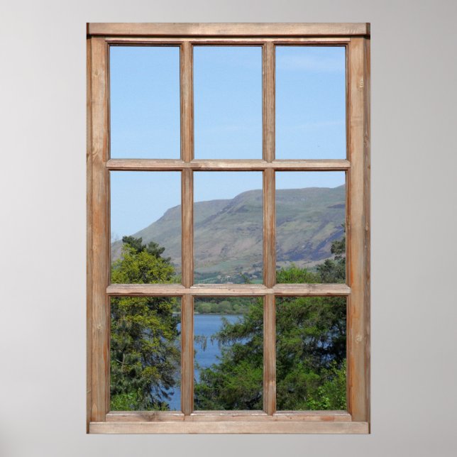 Scottish Loch View från Window Poster (Framsidan)