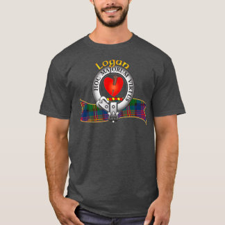 Scottish Logan Clan Tartan Crest A passion nail T Shirt