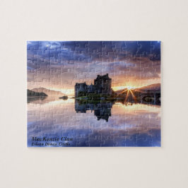 Scottish MacKenzie Klans reflektion av solnedgånge Pussel