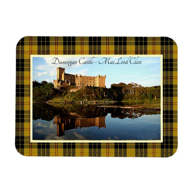 Scottish MacLeod Klan Dunvegan Castle Magnet (Horisontell)