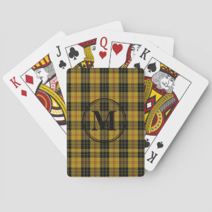Scottish MacLeod Klan Monogram Namn Casinokort