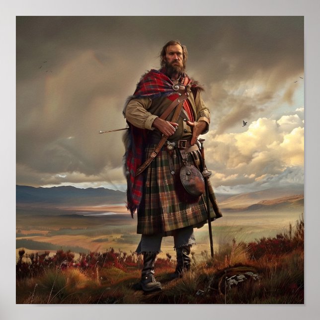Scottish Man Poster (Framsidan)