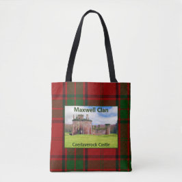 Scottish Maxwell Caerlaverock Castle Klan Tartan Tygkasse