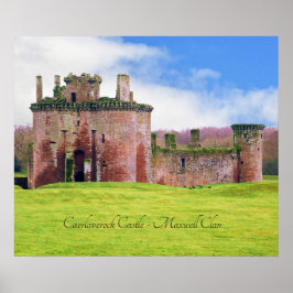 Scottish Maxwell Klans Caerlaverock Castle Poster