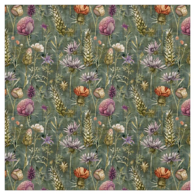Scottish Meadow Flowers Tyg (Provkarta)