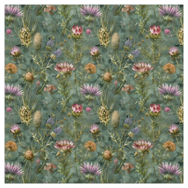 Scottish Meadow Flowers Tyg (Provkarta)