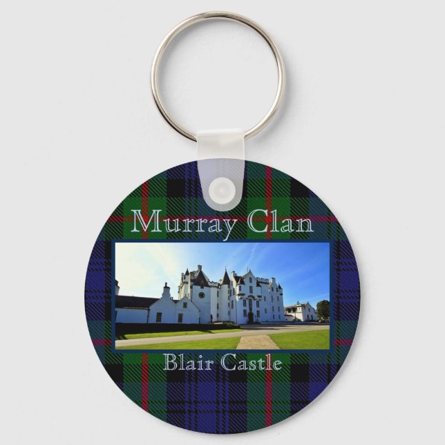 Scottish Murray Klan Tartan Blair Castle Nyckelring (Framsida)