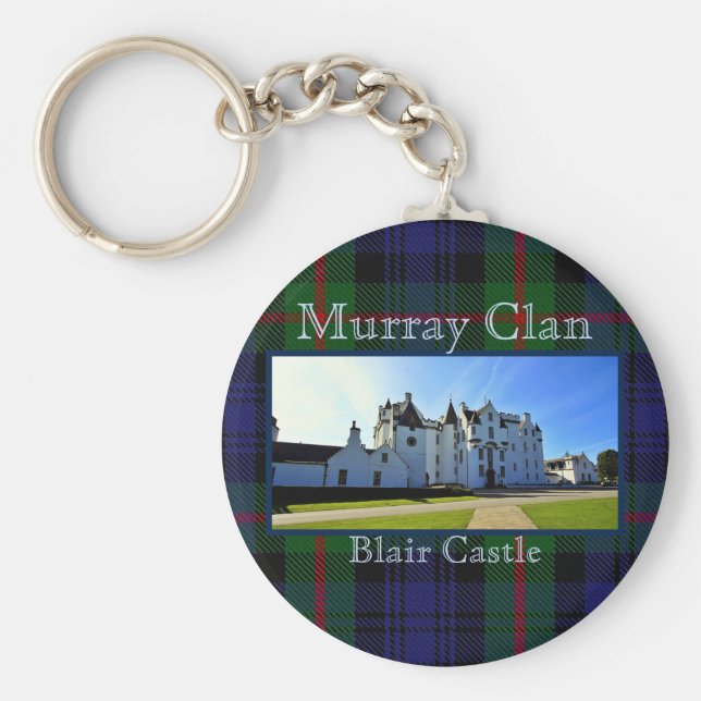 Scottish Murray Klan Tartan Blair Castle Nyckelring (Framsidan)