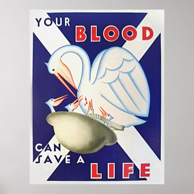 Scottish National Blood Transfusion Association Poster (Framsidan)
