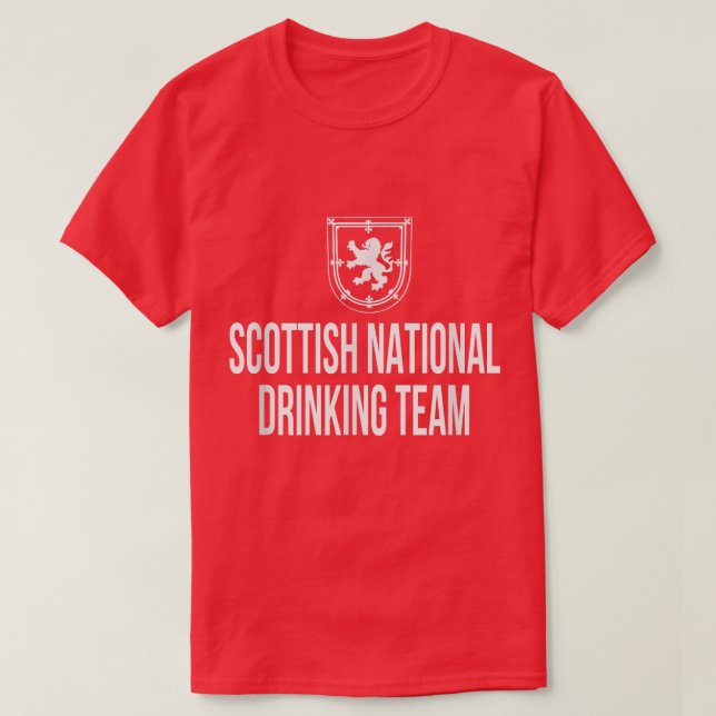 Scottish National Drinking Team National Pride Bee T Shirt (Design framsida)