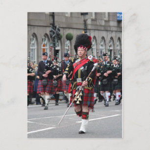 Scottish Pipeband Vykort
