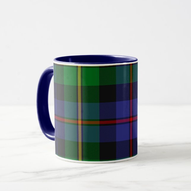 Scottish Plaid Pattern Mugg (Framsida vänster)