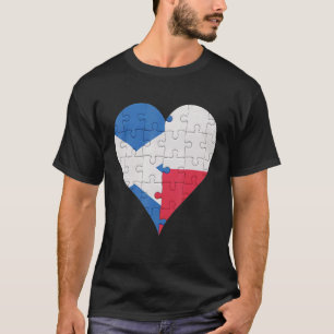 Scottish Poland Flagga Heart T Shirt