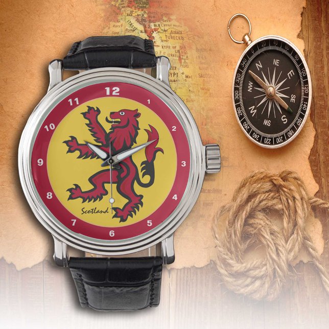 Scottish Rampant Flagga & vintage Scotland/patriot Armbandsur (Skapare uppladdad)
