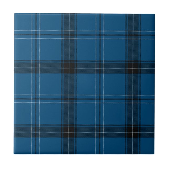 Scottish Ramsay Blue Tartan Kakelplatta (Framsidan)
