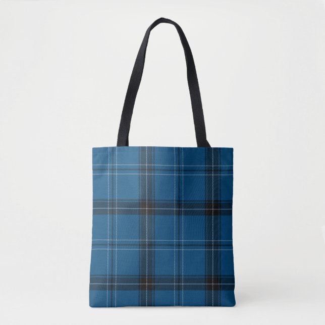 Scottish Ramsay Blue Tartan Tygkasse (Framsida)
