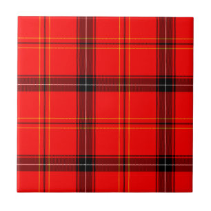 Scottish Red Tartan Kakelplatta