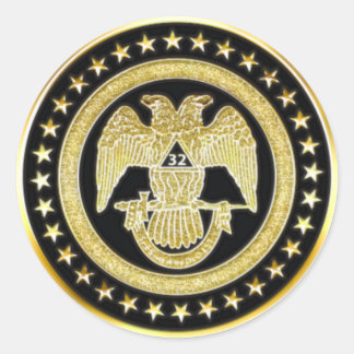 Scottish Rite 32 Runt Klistermärke