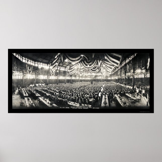 Scottish Rite Banquet Photo 1915 Poster (Framsidan)