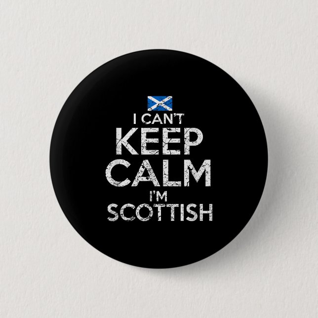 Scottish Roots Scotland Scots Can't Keep Calm Funn Knapp (Framsida)