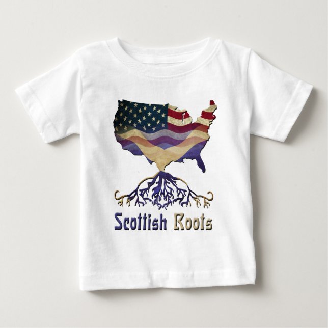 Scottish Roots USA flagga Heritage Tröja (Framsida)