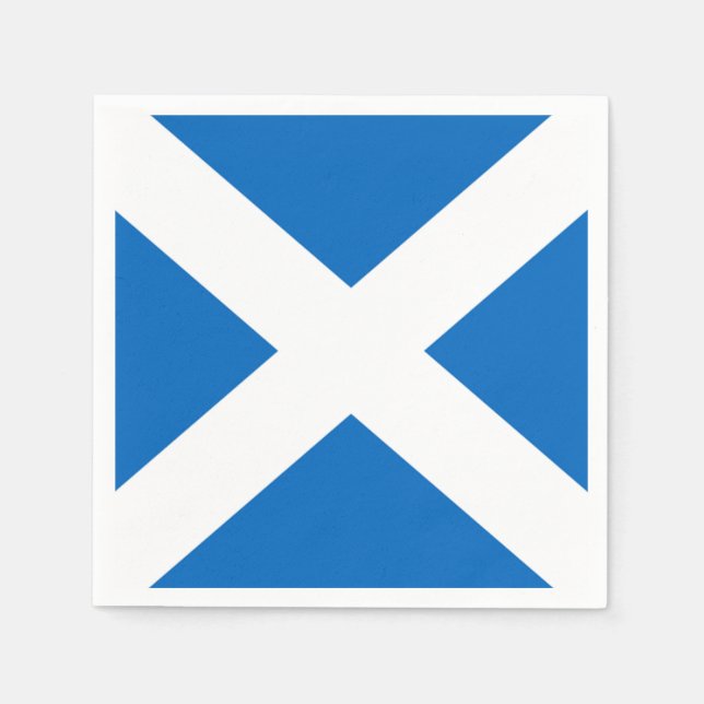 Scottish Saltire Party Pappersservett (Framsidan)