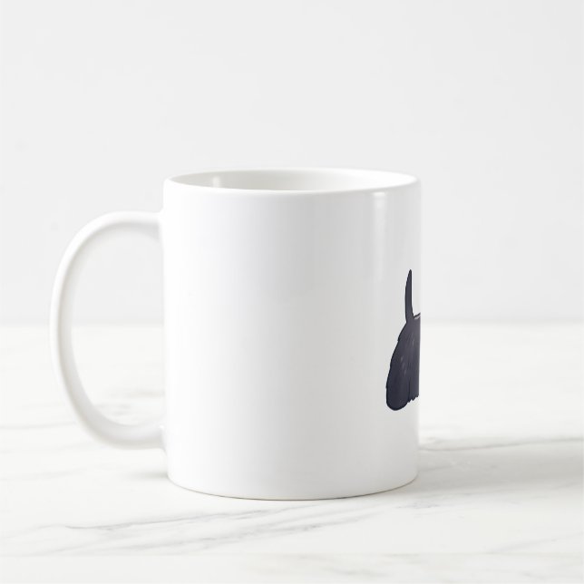 Scottish skräcker hund Magic Kaffemugg (Vänster)