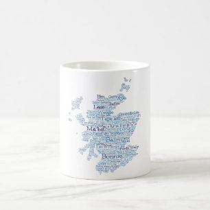 Scottish Slang Ord Karta Coffee Mugg