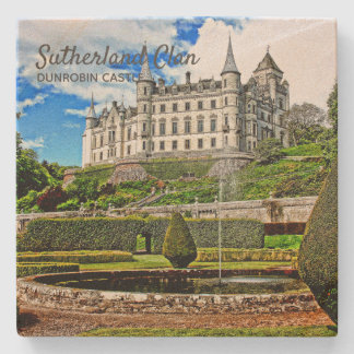 Scottish Sutherland Klans Dunrobin Castle Stenunderlägg