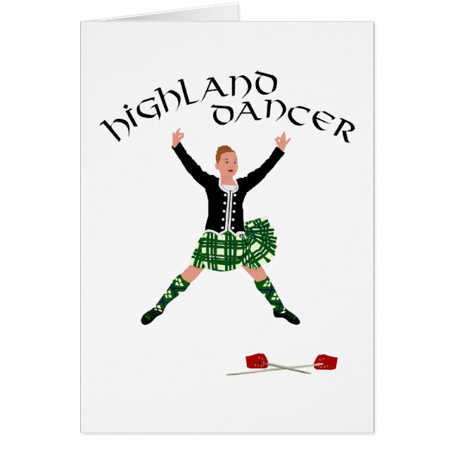 Scottish Sword Dancer - Ghillie Callum Hälsningskort (Framsidan)