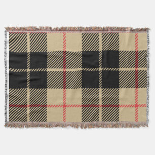 Scottish Tartan Checkered Play Mönster Filt