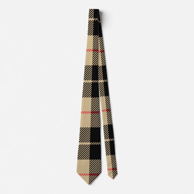  Scottish Tartan Checkered Play Mönster    Slips (Framsida)