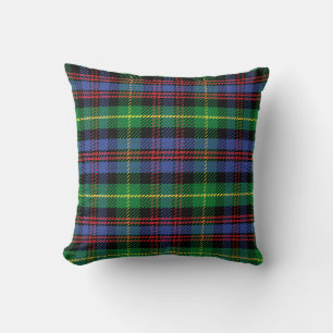 Scottish Tartan Mönster Grönt Blue Red Kudde