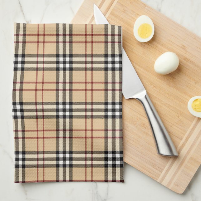 Scottish Tartan Mönster Kökshandduk (Vikt i Fjärdedel)
