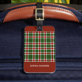 Scottish Tartan Pattern Bagagebricka