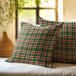 Scottish Tartan Pattern Christmas Colors Kudde
