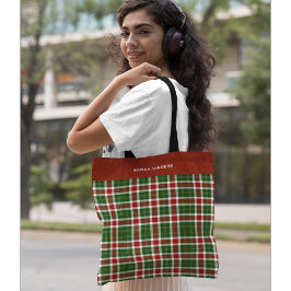 Scottish Tartan Pattern Christmas Tygkasse