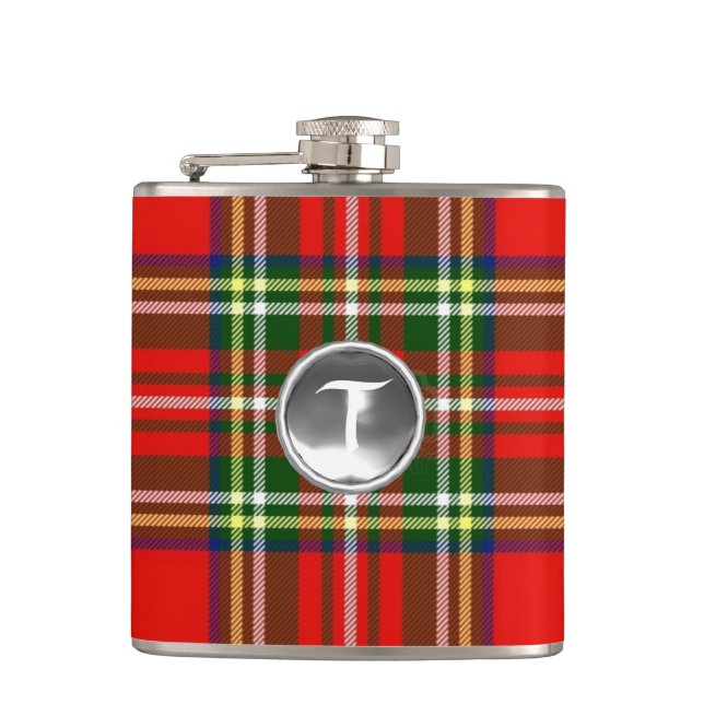 SCOTTISH TARTAN WHITE GEMSTONE MONOGRAM FICKPLUNTA (Framsidan)