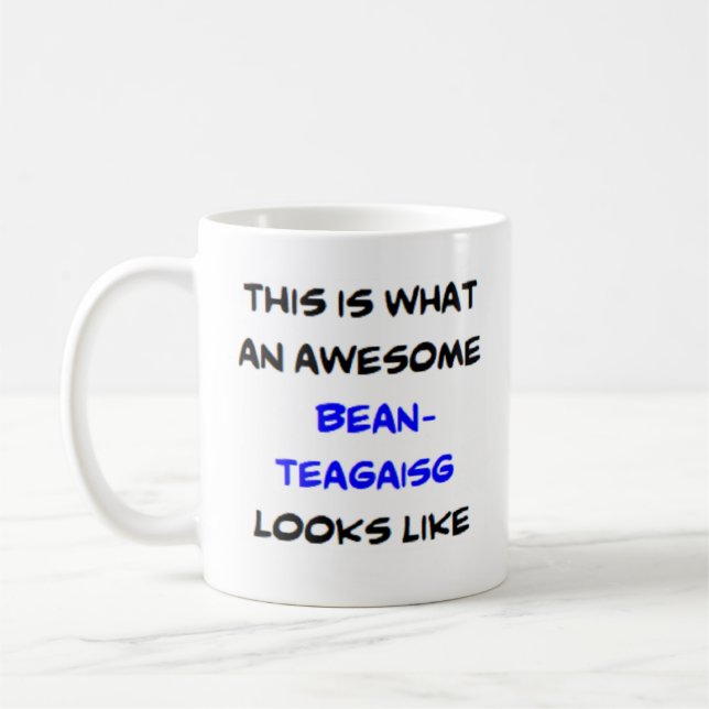 scottish teacher bean-teagaisg, awesome kaffemugg (Vänster)