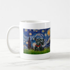 Scottish Terrier 12c - Starry Night Kaffemugg