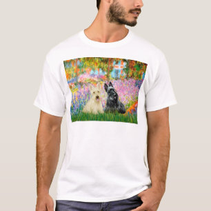 Scottish Terrier (2 BW) - Garden T Shirt